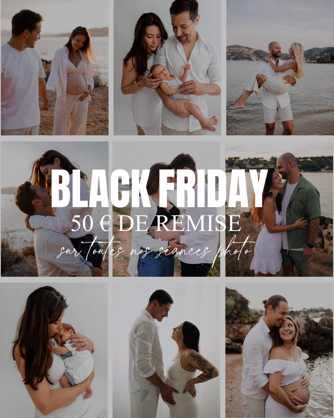C’est le moment parfait pour créer de beaux souvenirs… 📷
Pour le Black Friday, j’offre 50€ de réduction sur toutes mes séances photos.
Réservation jusqu’au 30 novembre minuit,

Séance valable pendant 6 mois, à réaliser à Nice ou dans ses alentours.

Pour vous, ou en cadeau avec un bon cadeau personnalisé prêt à déposer sous le sapin 🎄✨

Réserve directement via le lien en storie à la UNE !

#blackfriday #promotionphoto #seancephoto #photographe #photographefrance #cadeauphoto #boncadeau #ideecadeau #noel2025 #offredunoel #shootingphoto #portraitphotography #lifestylephotography #photographie